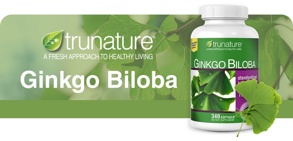 Trunature Ginkgo Biloba 340 Cápsulas Blandas