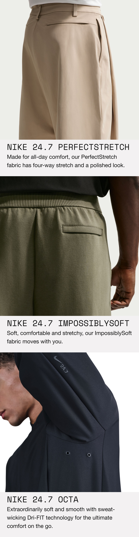 Nike Men's 24.7 PerfectStretch Dri-FIT 5-Pocket Regular Fit Pants