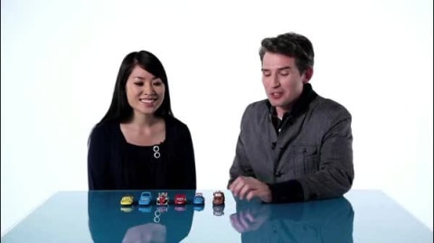 thumbnail video image 2 of Disney Cars Stunt Racers Mater Plastic Car, 2 of 2