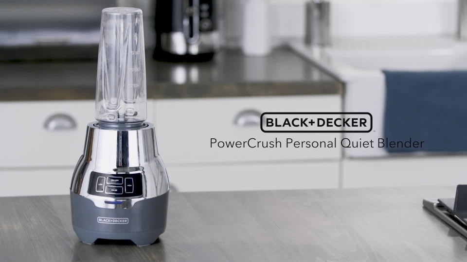 BLACK+DECKER PowerCrush Digital Blender with Quiet Technology, Stainless  Steel, BL1300DG-T, Gray & Silver
