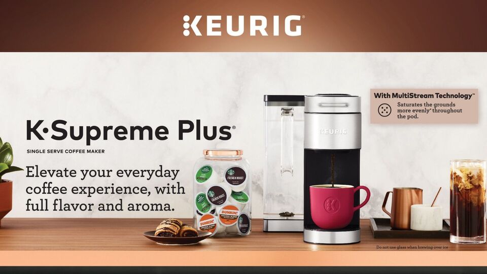 Keurig K-Supreme Plus Coffee Maker, Single Serve, Stainless Steel
