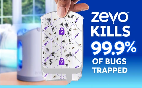 Zevo MAX Flying Insect Indoor Fly Trap: Easy, Mess-Free Solution