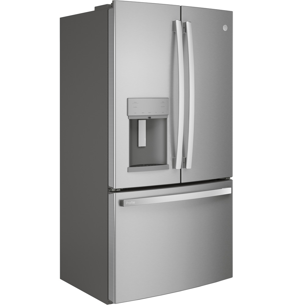 GE Profile™ 22.23 Cu. Ft. Black Stainless Steel Counter Depth French Door  Refrigerator