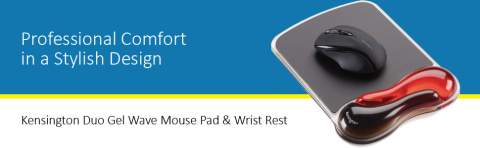 Duo Gel Keyboard Wrist Rest, Ergonomic Mouse Pads & Wrist Rests