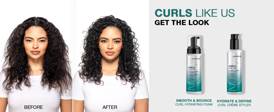 Curls Like Us Styler Before &amp; After