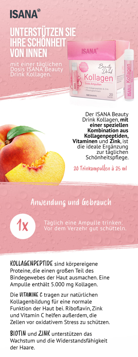 Isana Beauty Drink Kollagen Trink Ampullen Online Kaufen Rossmann De