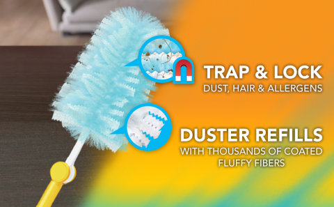Flash Duster Dust Magnet XL Starter Kit Handle & Refills x2