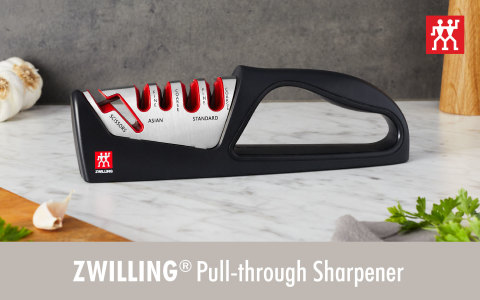 Zwilling Razor - Sharp 4-Stage Pull Through Knife Sharpener With Shear  Sharpener