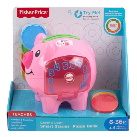 Fisher-Price Smart Stages Piggy Bank Pink – Mero Momma