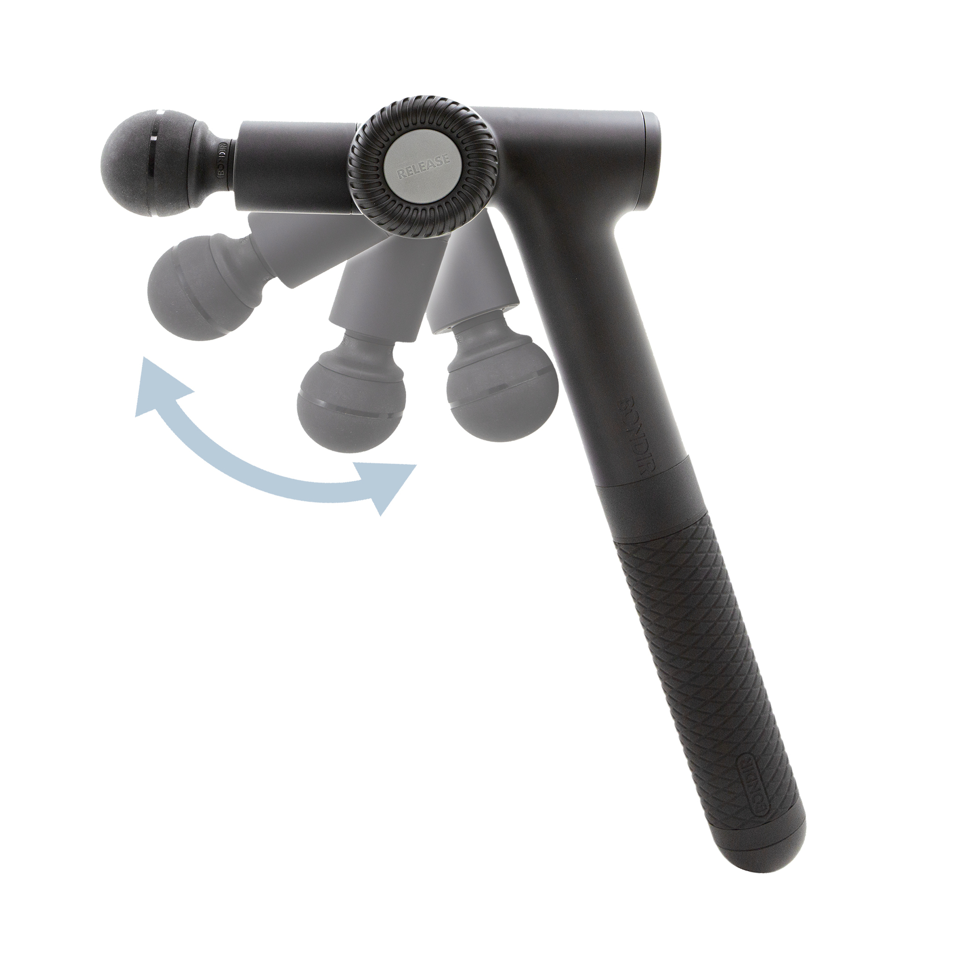 Bondir R2 Pro Percussive HEATED Massage Gun W/ Handle & 6 Attachment ...