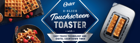 Oster&#174; 2-Slice Touchscreen Toaster with Easy-Touch Technology and Digital Countdown Timer