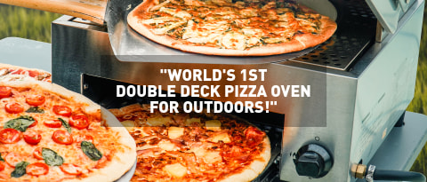 World's 1st Double Deck Pizza Oven For Outdoors!