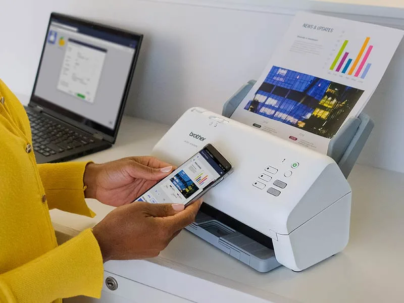 Brother Professional Monochrome/Color Desktop Scanner for Business