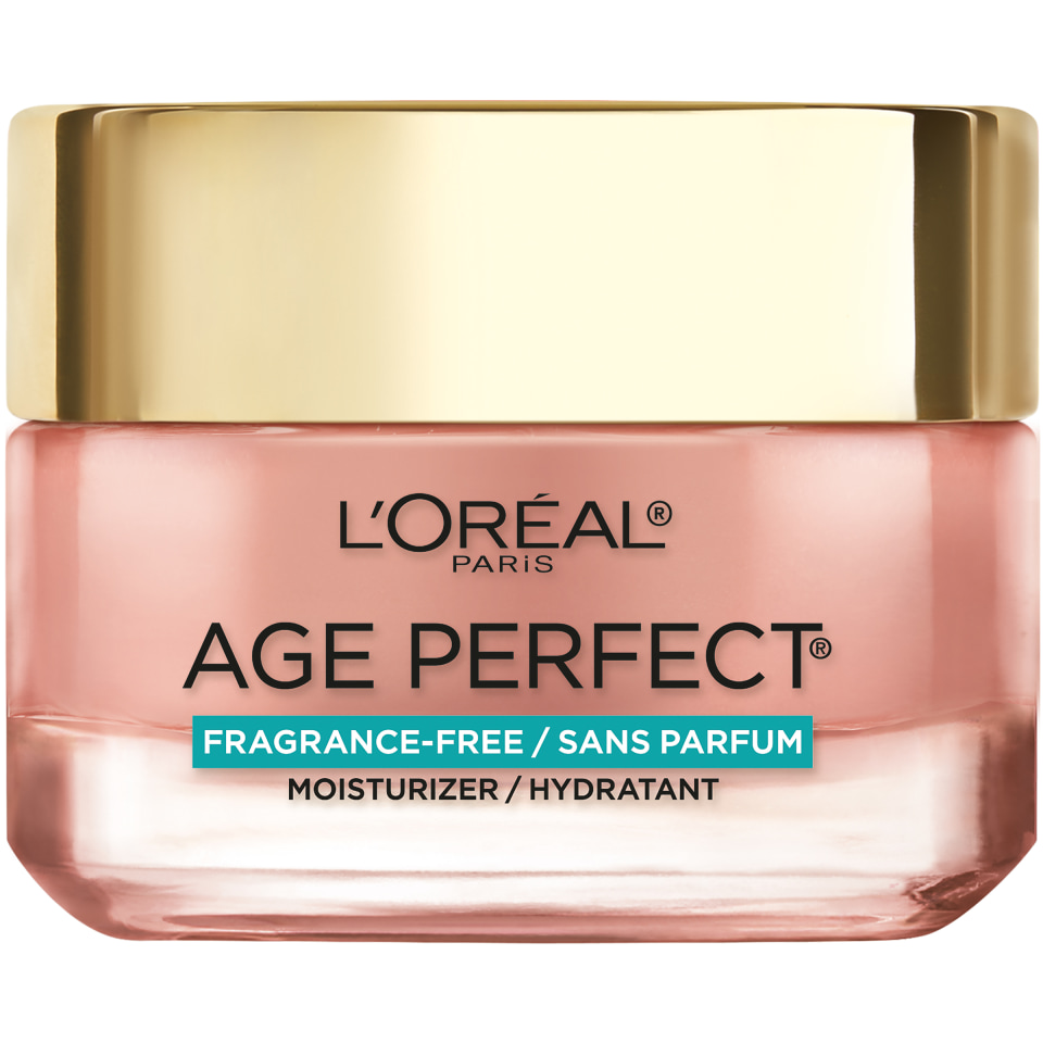 L'Oreal Paris Age Perfect Rosy Tone Fragrance Free Face Moisturizer, 1. ...