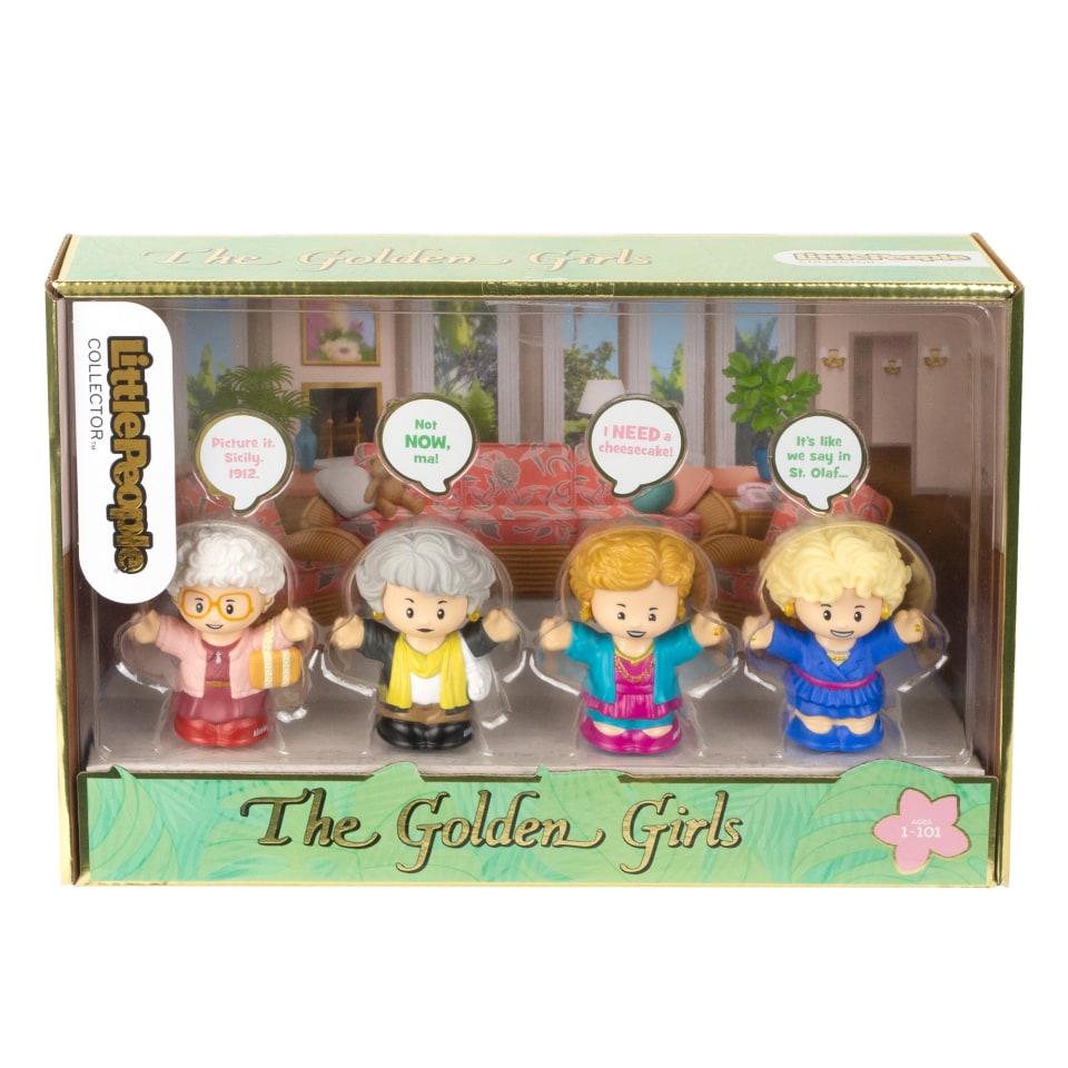 thumbnail video image 2 of Little People Collector The Golden Girls Special Edition Set for Adults & Fans, 4 Figures, 2 of 7