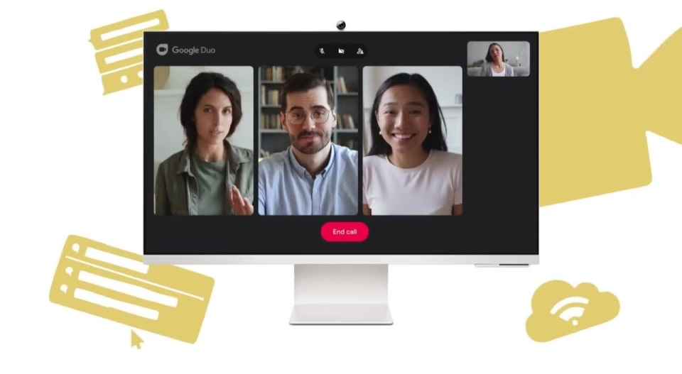 thumbnail video image 2 of Samsung 32" M80B 4K UHD Smart Monitor with Streaming TV and SlimFit Camera, White, 2 of 13