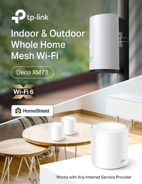 TP Link Deco AX5400 Wi Fi 6 Indoor/Outdoor Whole Home Mesh System