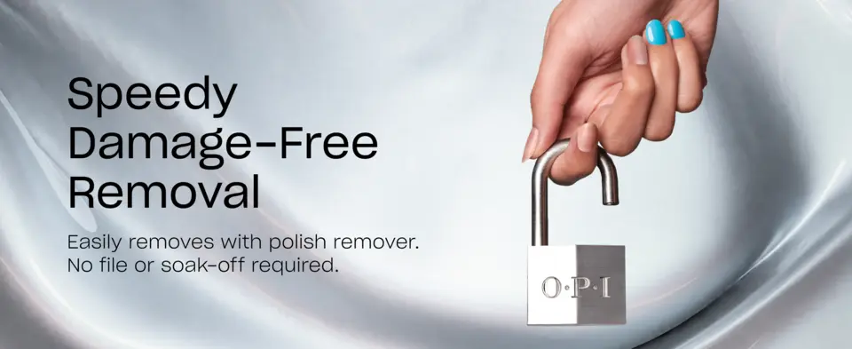 Easy removal. Removes just like regular nail polish with polish remover.