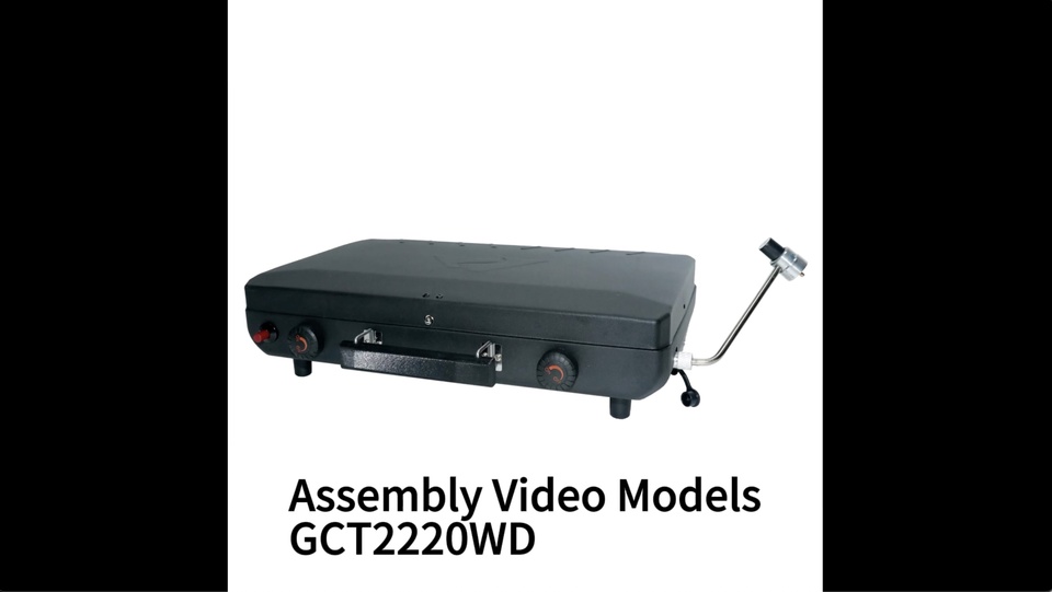 Ozark Trail 2 Burner Black Propane 2-in-1 Portable Camp Stove and