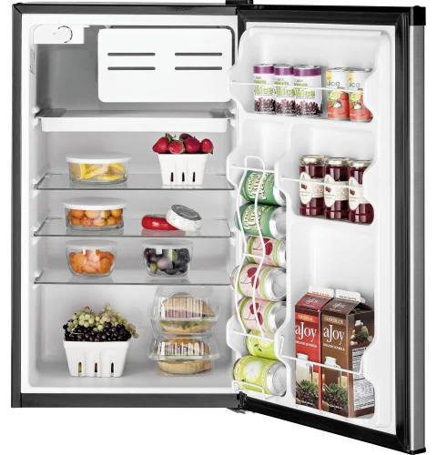 Mini Refrigerator シルバー 2段棚付き Amazon.com: Zyerch 4.8 Cu. Ft. Fridge with Freezer, 2-Door