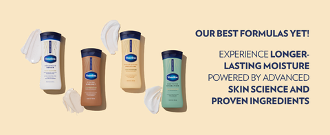 Text about our long-lasting formulas for the full range of body lotion products displayed below.