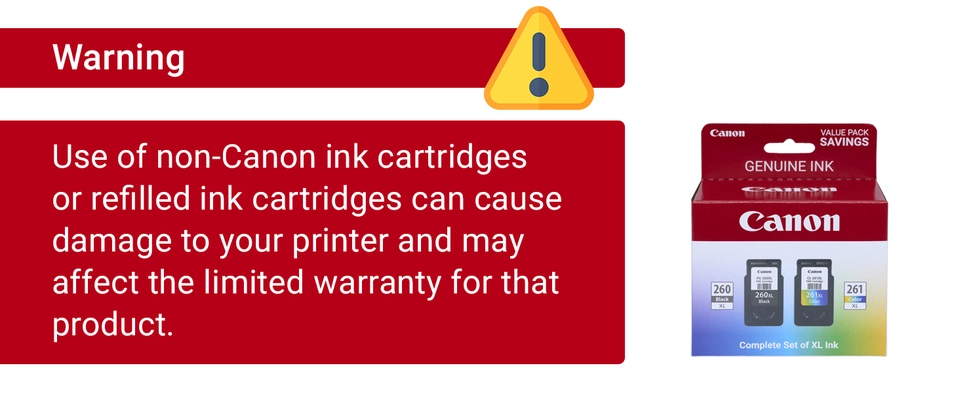 Cartucce D'inchiostro PG-260XL E CL-261XL Rigenerate Per Canon PIXMA TS5320 / TR7020