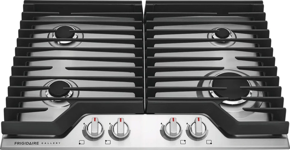 GCCG3046AS Frigidaire Gallery 30 Gas Cooktop 4 Burners Stainless Steel