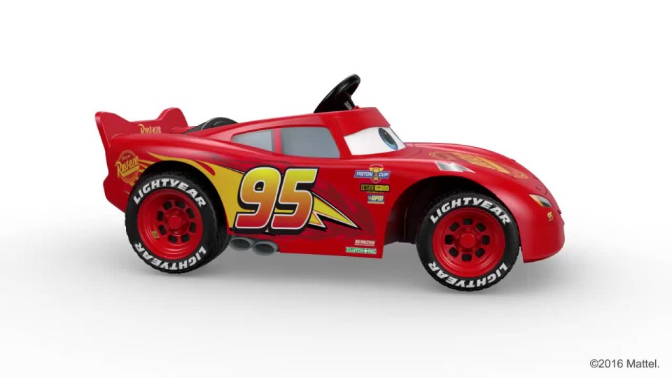  Disney Pixar Cars Lightning McQueen with Racing Wheels : Toys &  Games