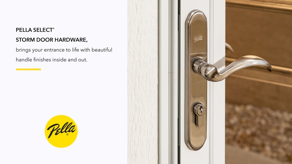 Pella Select Storm Door Matching Handleset Various Finishes Choose Brand NEW 