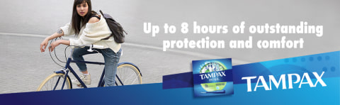 TAMPAX Pearl: Up to 8 hours outstanding protection and comfort