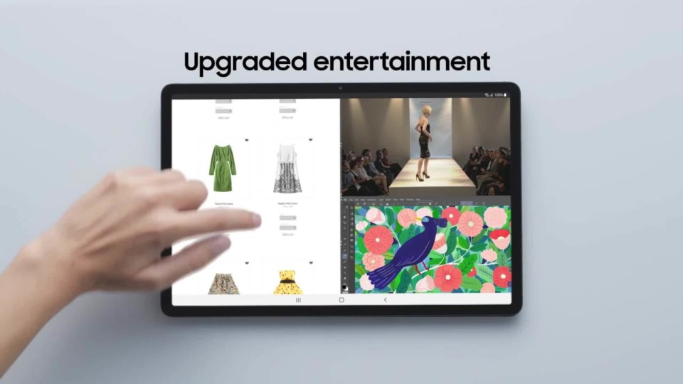 thumbnail video image 2 of Samsung Galaxy Tab S7 128GB Mystic Navy (Wi-Fi) S Pen Included - SM-T870NDBAXAR, 2 of 21