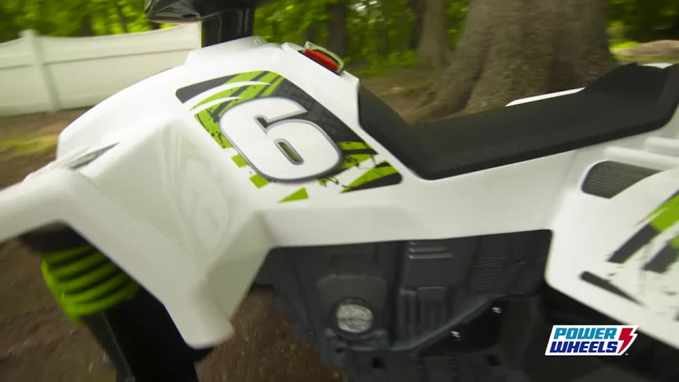 Power Wheels Kids Outdoor Racing ATV 12V Battery Powered RideOn