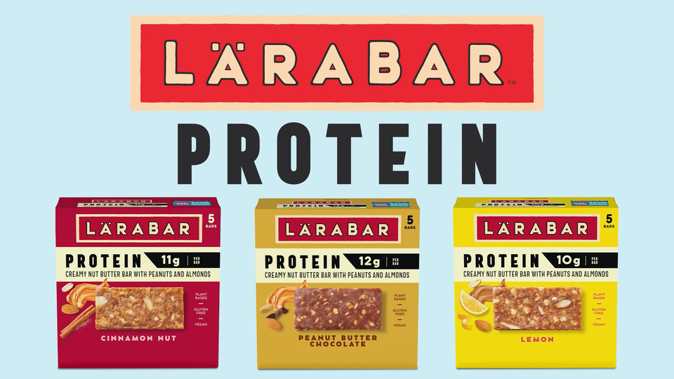 thumbnail video image 2 of Larabar Peanut Butter Chocolate Protein Bars, 12g Protein, Gluten Free, 5 Ct, 7.95 oz, 2 of 15