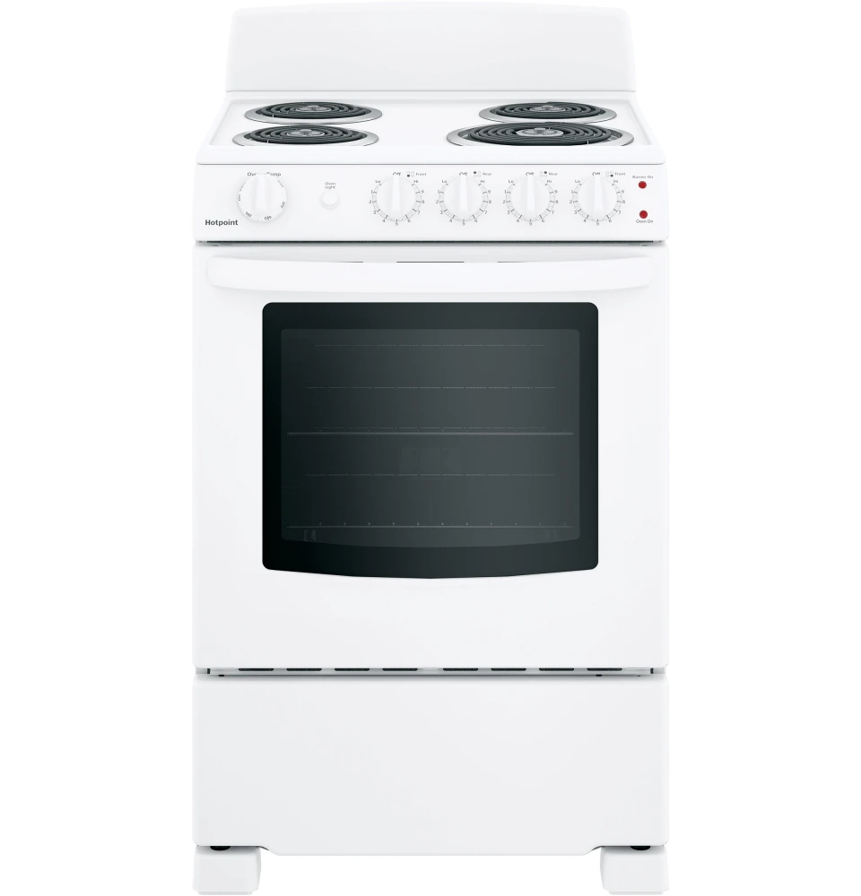 Hotpoint 24 White Freestanding Electric Range Grand Appliance and TV