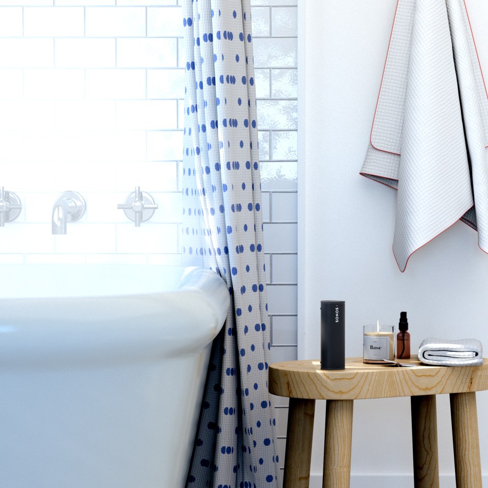 Sonos Roam Portable Smart Speaker with Charger Bundle Homesmartcamera