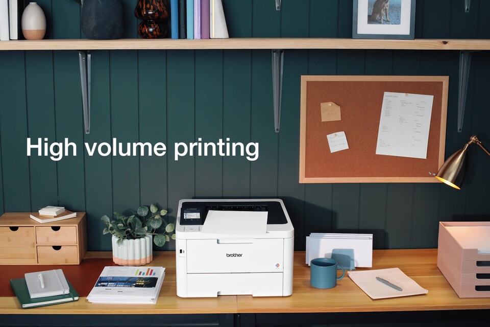 thumbnail video image 2 of Brother HL-L3295CDW Wireless Compact Digital Color Printer with Laser Quality Output, Duplex, NFC and Mobile Printing & Ethernet, 2 of 9