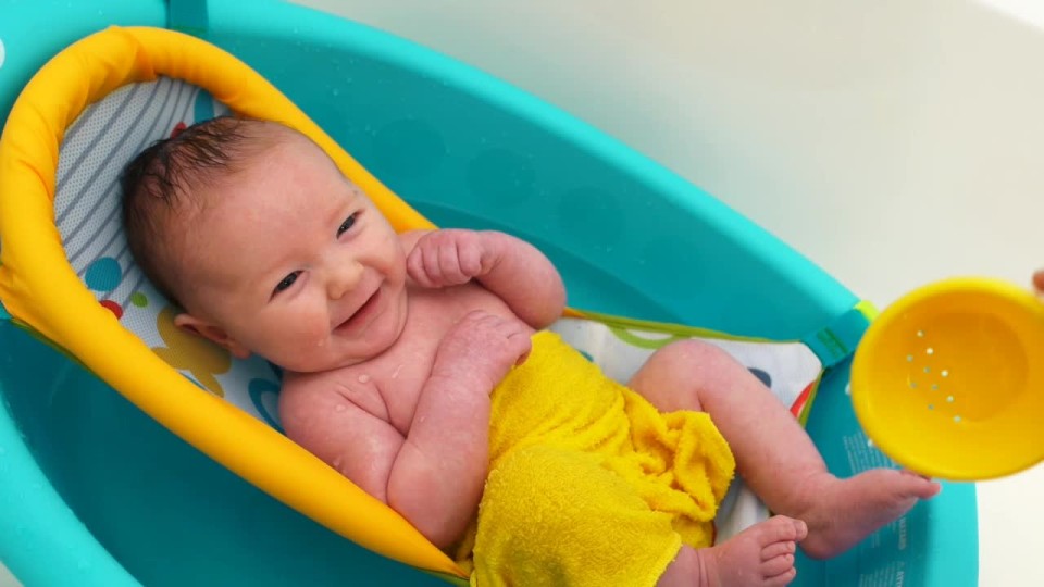 FisherPrice Rinse 'n Grow Tub with Removable Sling, Blue