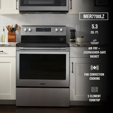 Whirlpool® 30 Stainless Steel Free Standing Electric Range, Classic  Maytag