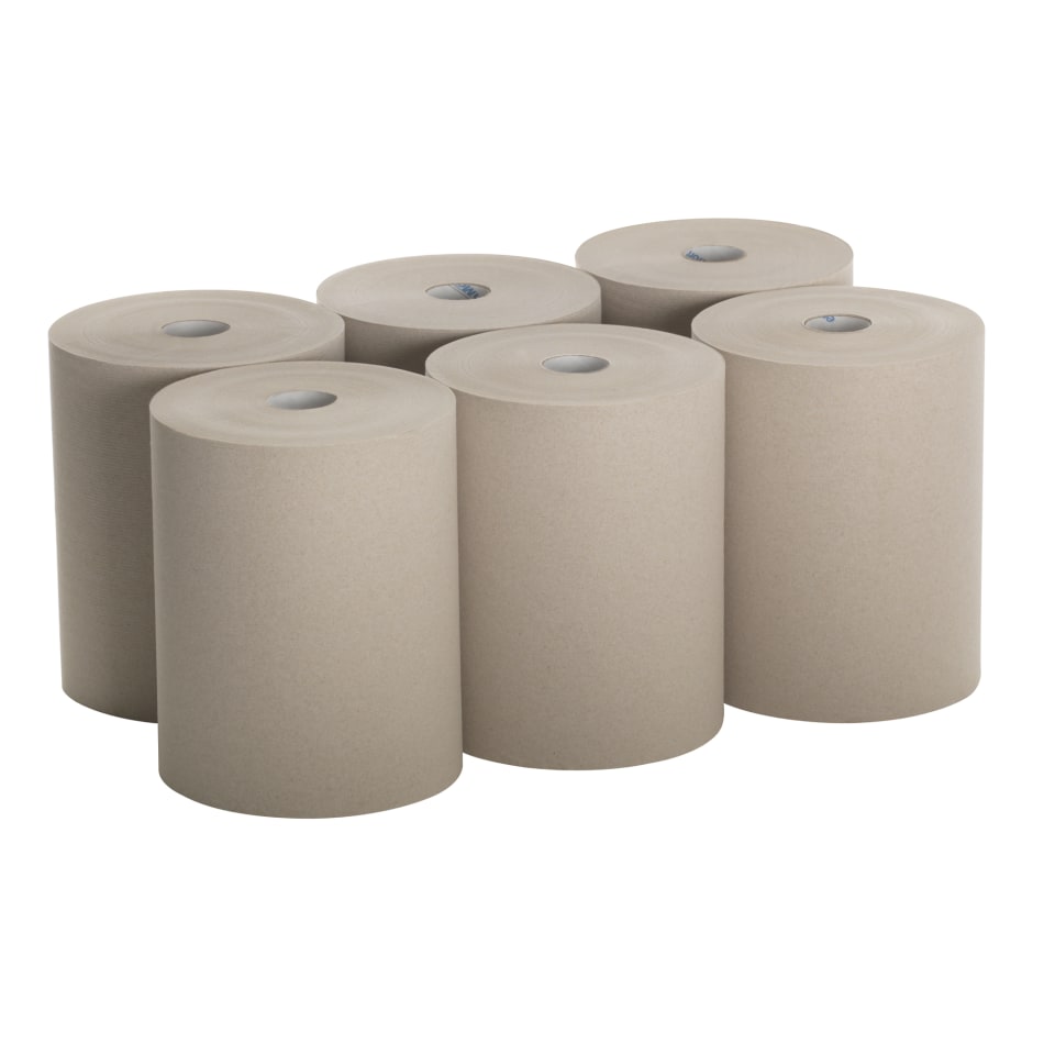 Georgia Pacific - Paper Towels: Hard Roll, 6 Rolls, Roll, 1 Ply, Recycled  Fiber, Brown - 32772691 - MSC Industrial Supply