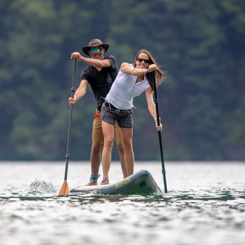 TWO SUP PADDLERS