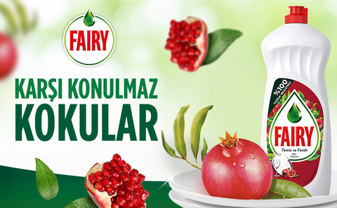 Nar gibi karşı konulmaz kokularla gelen Fairy Aromatics'in önden çekimi.