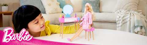 Barbie Doll and Bedroom Playset, Barbie Furniture with 20+
