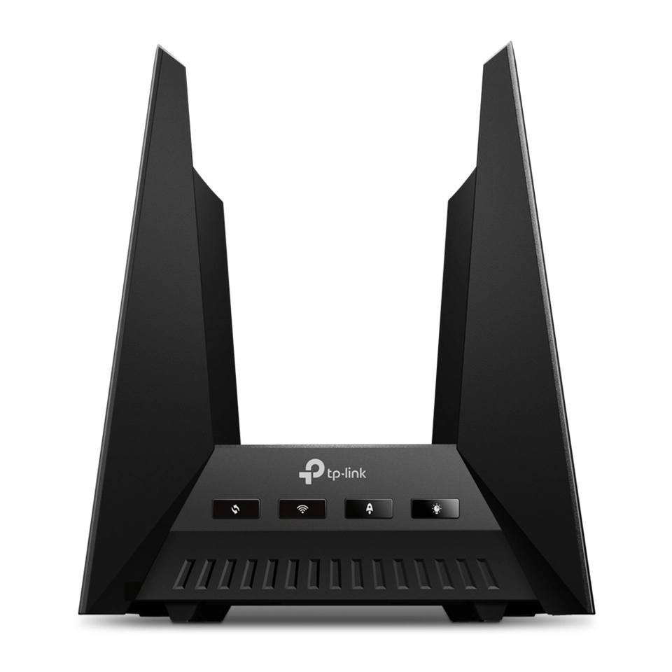 TP Link BE19000 Tri Band Wi Fi 7 Gaming Router Black/Red Archer