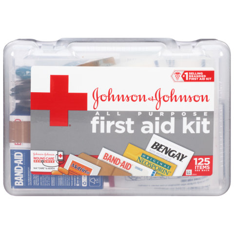 最安 All Purpose 125-item First Aid Kit - Walmart.com ボディ・フェイスケア