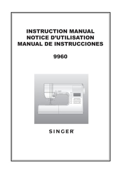 SINGER®️ Quantum Stylist™ 9960 Instruction Manual