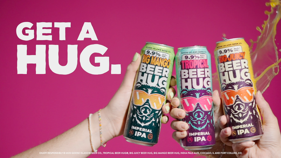 thumbnail video image 2 of Goose Island IPA Craft Beer, India Pale Ale, 15 Pack Beer, 12 fl oz Aluminum Cans, 5.9% ABV, 2 of 7