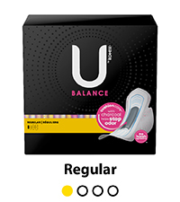 U by Kotex Balance Ultra Thin Sanitary Pad - Overnight - 13's