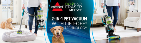 Best Buy: BISSELL Pet Hair Eraser Lift-Off Upright Vacuum Disco Teal 2087