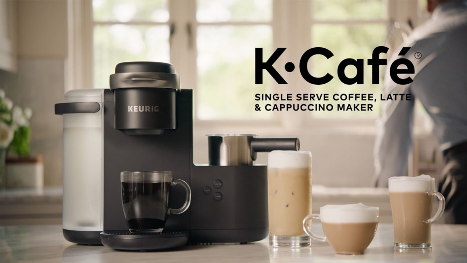 Keurig K-Cafe Single Serve K-Cup Coffee Maker, Latte Maker and Cappuccino  Maker, Dark Charcoal
