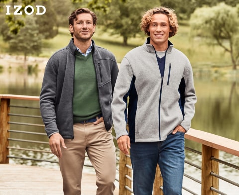 Izod outerwear clearance